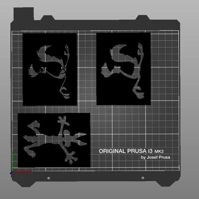 Bộ khuôn stencil in 3D hình hoạt hình Coyote và Road Runner