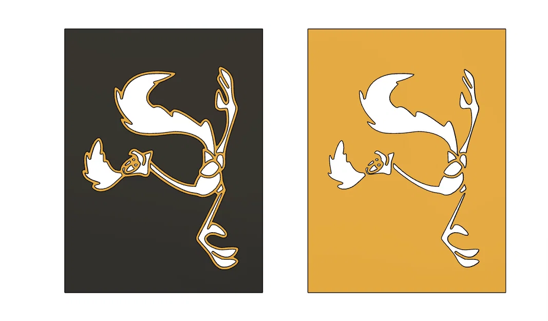 Bộ khuôn stencil in 3D hình hoạt hình Coyote và Road Runner - Image 3
