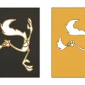 Bộ khuôn stencil in 3D hình hoạt hình Coyote và Road Runner - Thumbnail 3