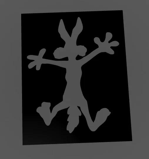 Bộ khuôn stencil in 3D hình hoạt hình Coyote và Road Runner - Image 4
