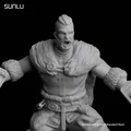 Viking_pose01_SUNLU – Mô hình Viking cầm búa in resin - Thumbnail 3