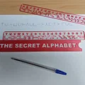 Bộ khuôn vẽ The Sectret Alphabet for child - Thumbnail 1