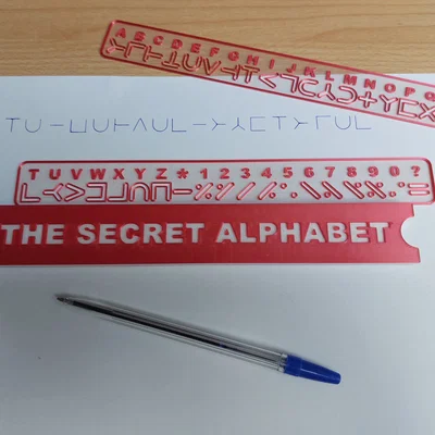 Bộ khuôn vẽ The Sectret Alphabet for child