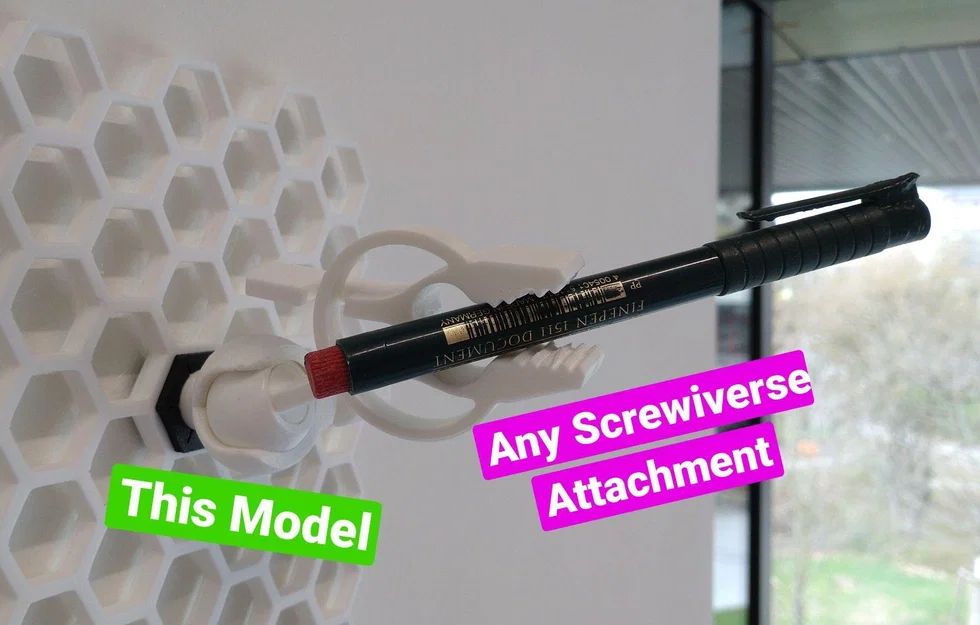 Tay đòn khớp cầu Screwiverse cho Honeycomb Storage Wall - Image 4