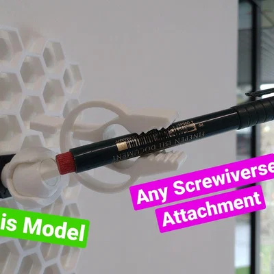 Tay đòn khớp cầu Screwiverse cho Honeycomb Storage Wall