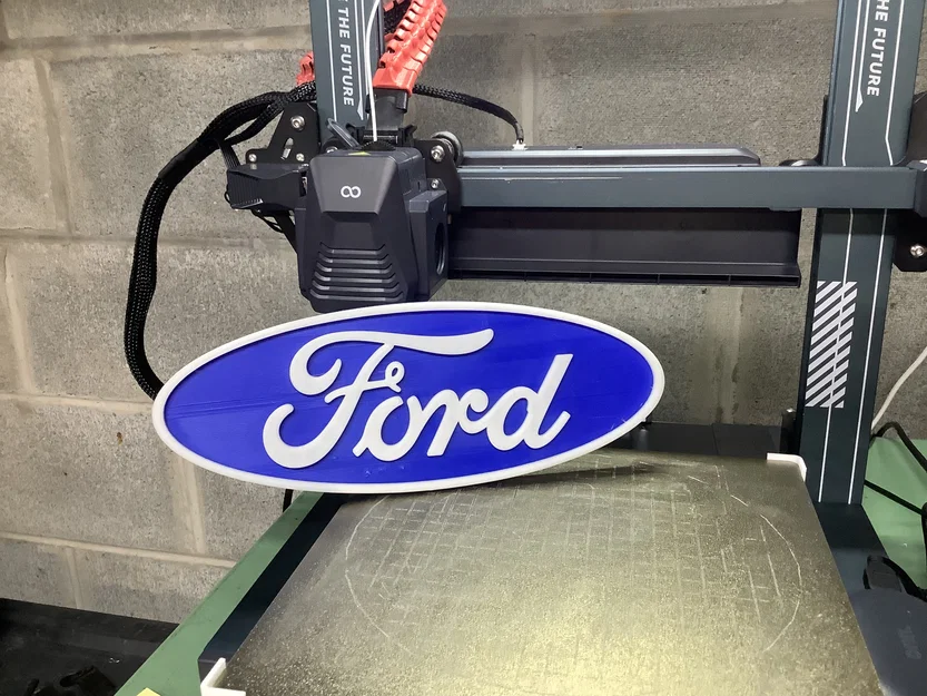Mô hình logo Ford trang trí treo tường 3D cực đẹp - Image 2