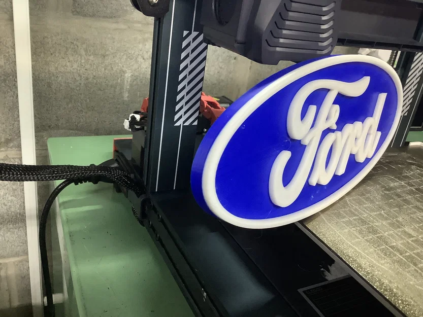Mô hình logo Ford trang trí treo tường 3D cực đẹp - Image 3