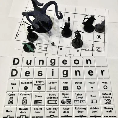 Template lưới Dungeon Designer DnD Grid Template
