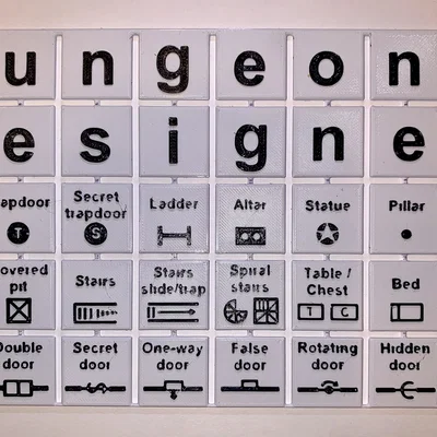 Template lưới Dungeon Designer DnD Grid Template