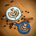 Mẫu Khuôn Latte Art Cho Cà Phê (Coffee Latte Art Template) - Thumbnail 3