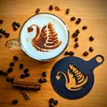 Mẫu Khuôn Latte Art Cho Cà Phê (Coffee Latte Art Template) - Thumbnail 5