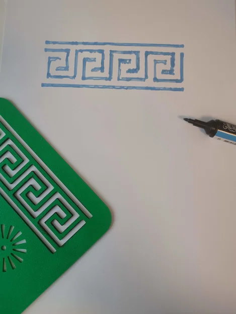 Khuôn mẫu trang trí họa tiết Hy Lạp cho thiệp và thư tay - Image 2