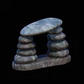 Mô hình cổng đá trang trí hồ cá và bể terrarium in 3D - Thumbnail 1