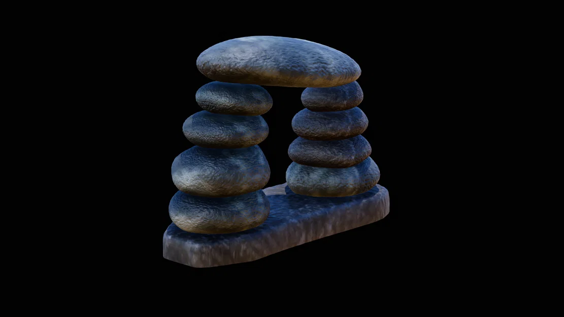 Mô hình cổng đá trang trí hồ cá và bể terrarium in 3D - Image 3