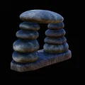 Mô hình cổng đá trang trí hồ cá và bể terrarium in 3D - Thumbnail 3