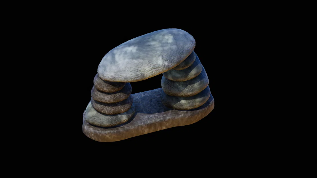 Mô hình cổng đá trang trí hồ cá và bể terrarium in 3D - Image 7