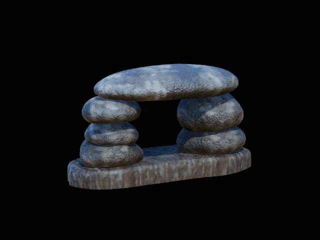 Cổng Đá Trang Trí Bể Cá, Terrarium - Mô Hình 3D Độc Đáo - Image 1