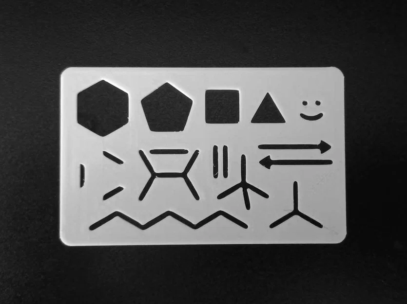 Thẻ khuôn vẽ Chem-To-Go (cỡ thẻ tín dụng) - Image 1