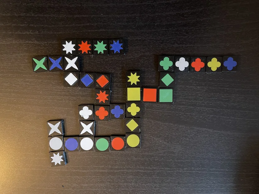 Bộ trò chơi Qwirkle (Qwirkle Board Game) – in print-in-place - Image 1