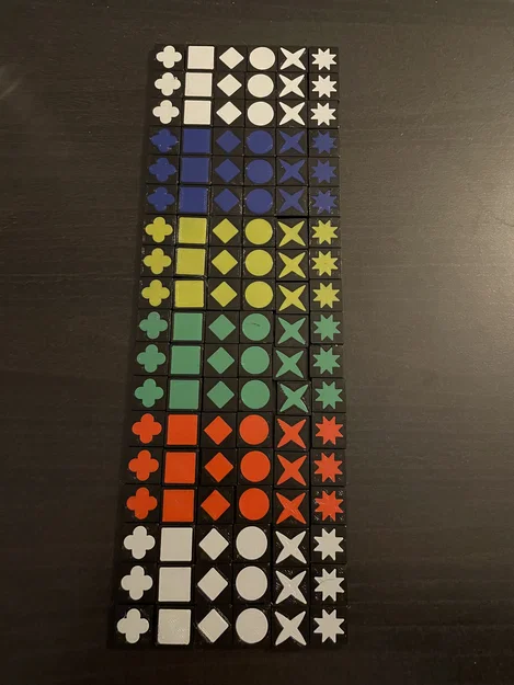 Bộ trò chơi Qwirkle (Qwirkle Board Game) – in print-in-place - Image 5