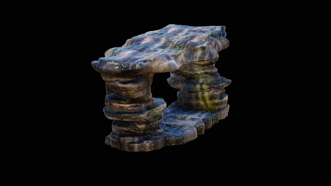 Vách đá trang trí hồ cá, terrarium (Aquarium Decoration Stone Wall) - Image 3