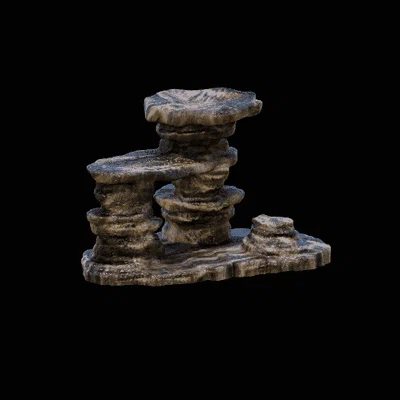 Mô hình trang trí bể cá, terrarium hình vách đá 3D độc đáo