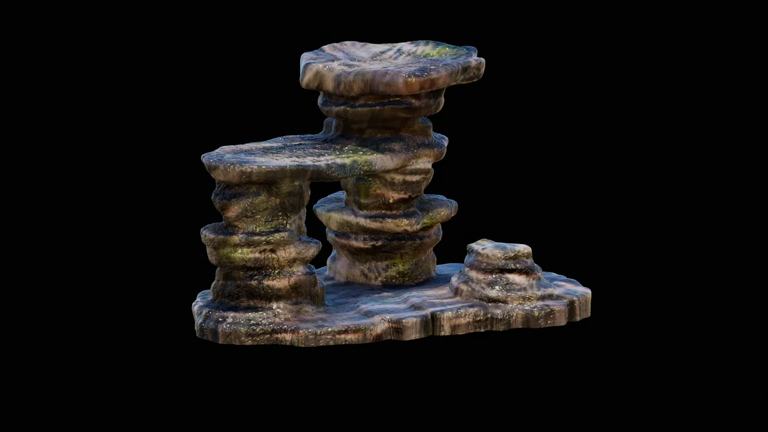 Mô hình trang trí bể cá, terrarium hình vách đá 3D độc đáo - Image 2