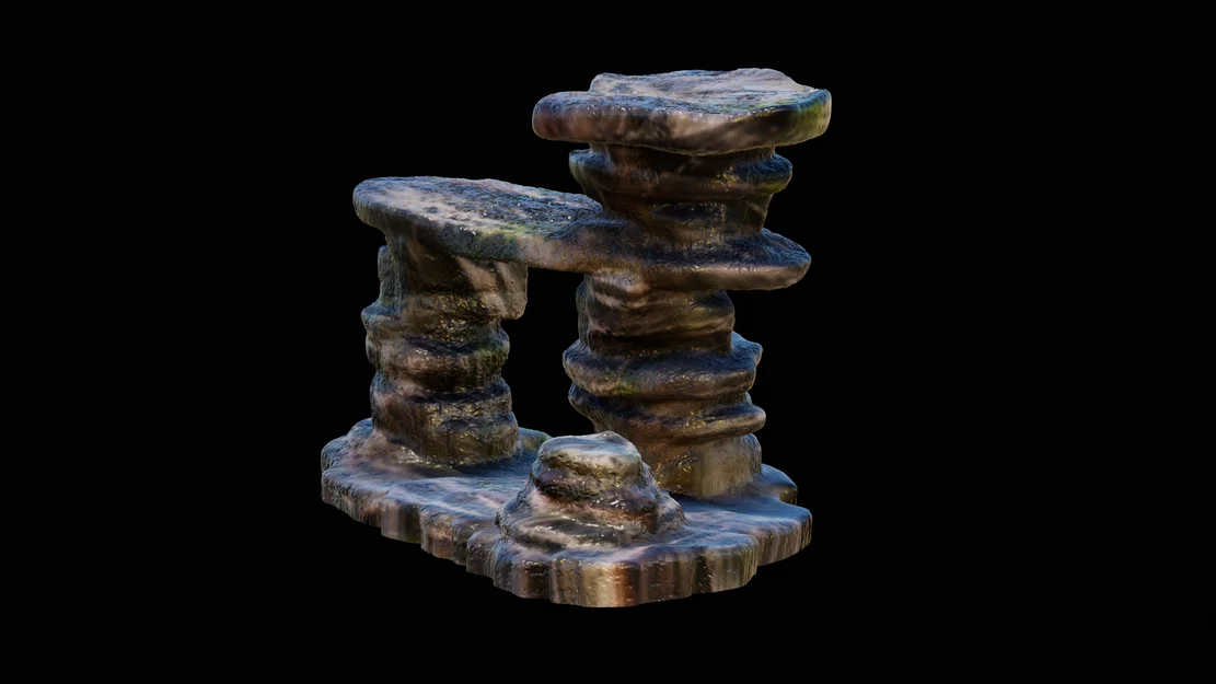 Mô hình trang trí bể cá, terrarium hình vách đá 3D độc đáo - Image 4