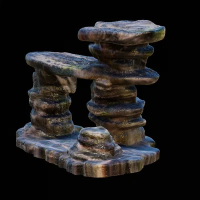 Mô hình trang trí bể cá, terrarium hình vách đá 3D độc đáo