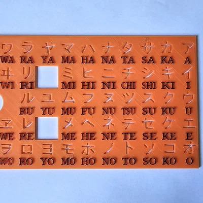 Stencil Katakana tiếng Nhật