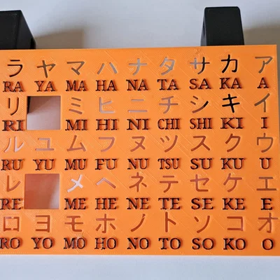 Stencil Katakana tiếng Nhật