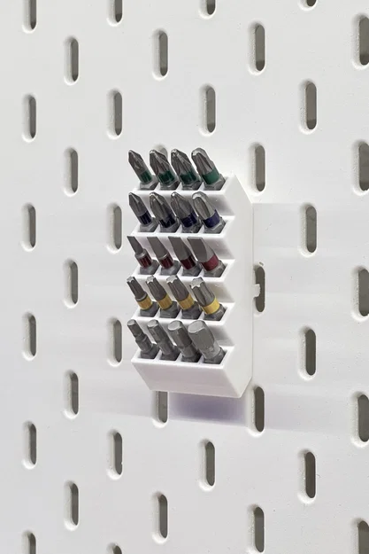 Skådis Bit Holder – Khay giữ 20 bits cho pegboard IKEA SKÅDIS - Image 1