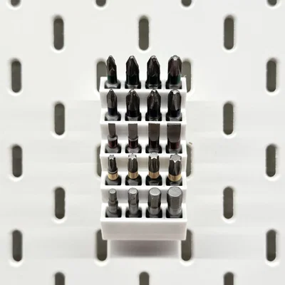 Skådis Bit Holder – Khay giữ 20 bits cho pegboard IKEA SKÅDIS