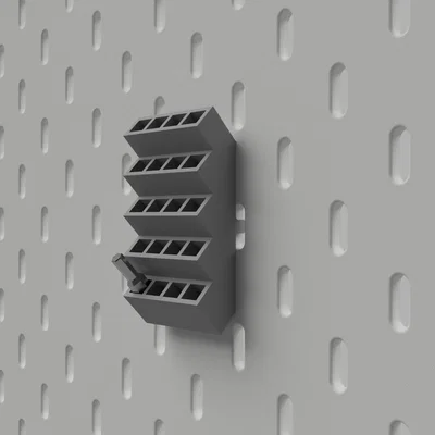 Skådis Bit Holder – Khay giữ 20 bits cho pegboard IKEA SKÅDIS
