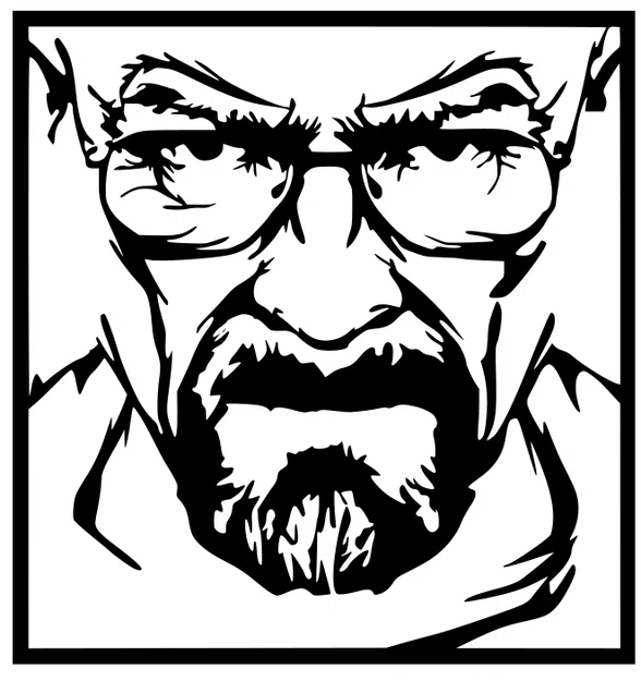Tranh treo tường 3D Breaking Bad - Walter White đầy phong cách - Image 1