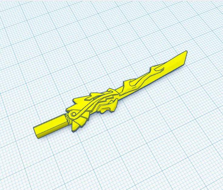 Thanh Kiếm Lửa (Sword of Fire) Cho Mô Hình 3D Dummy 13 Cực Ngầu - Image 2