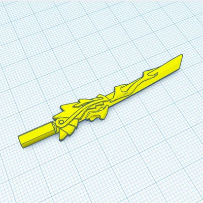 Thanh Kiếm Lửa (Sword of Fire) Cho Mô Hình 3D Dummy 13 Cực Ngầu
