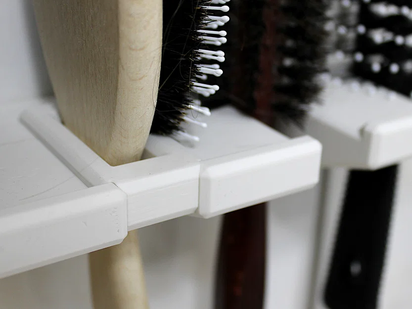 Kệ/Giá treo lược tóc gắn tường (Hairbrush Rack/Shelf/Holder, Wall Mount) - Image 2