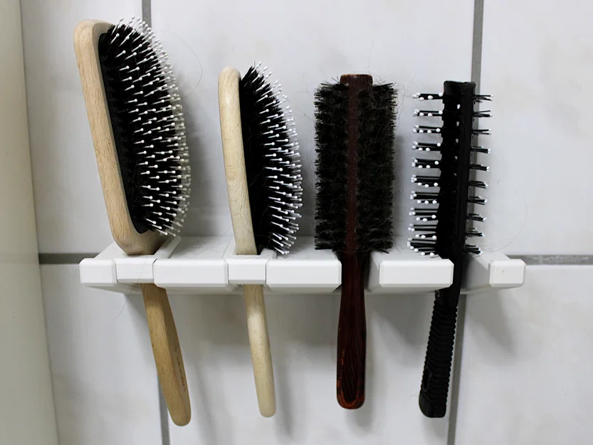 Kệ/Giá treo lược tóc gắn tường (Hairbrush Rack/Shelf/Holder, Wall Mount) - Image 4