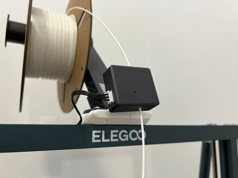 Giá đỡ Filament Sensor/Run-Out cho Elegoo Neptune 4 Pro/Plus/Max (Print-in-Place) kèm Filament Clip - Image 1