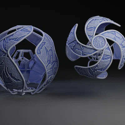 Đèn trang trí Arkanian Lamp mô hình in 3D phong cách Star Wars