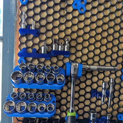 Giá treo đầu tuýp Pittsburgh 1/2 in SAE/Metric cho HSW (Honeycomb Storage Wall)