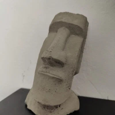 Khuôn bê tông Moai (Đảo Phục Sinh) từ bản quét 3D