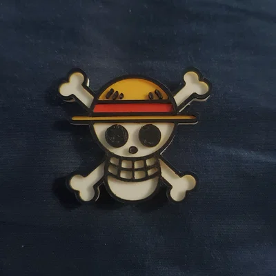 Phụ kiện gắn dép Crocs biểu tượng băng hải tặc Mũ Rơm (One Piece)