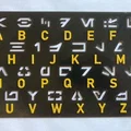 Stencil bảng chữ cái Aurebesh - Thumbnail 1