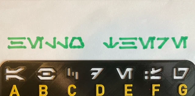 Stencil bảng chữ cái Aurebesh - Image 3