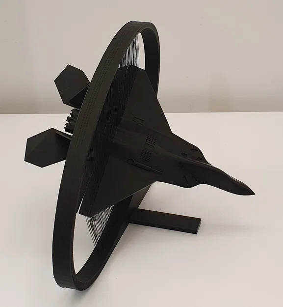 F-22 Raptor - Trưng bày string art - Dáng ngắm bắn - Image 1