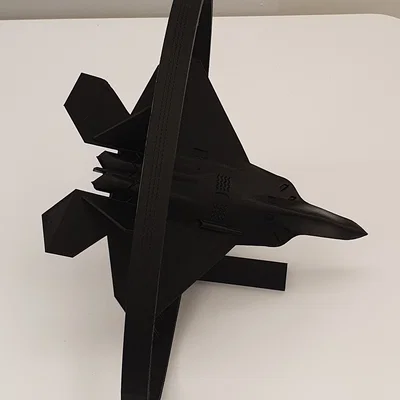 F-22 Raptor - Trưng bày string art - Dáng ngắm bắn