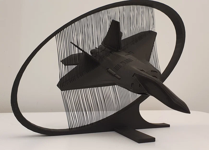 F-22 Raptor - Trưng bày string art - Dáng ngắm bắn - Image 5