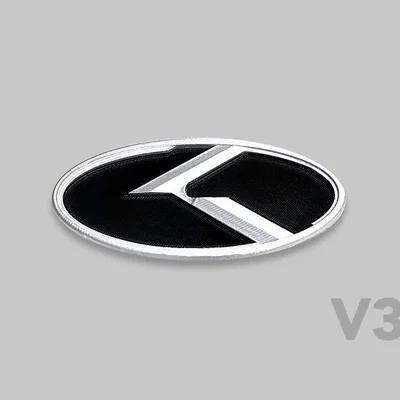 File in 3D biểu tượng K-Logo cho xe Kia - Phong cách KDM